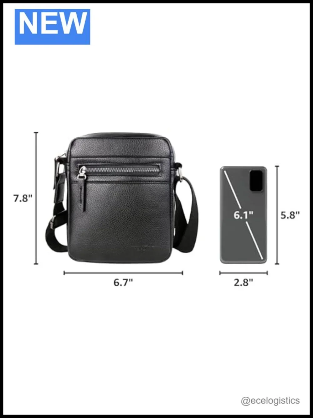 Small Messenger Bag Crossbody PU Leather Shoulder Purse Satchel
